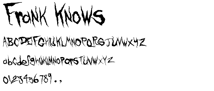 Frank Knows font